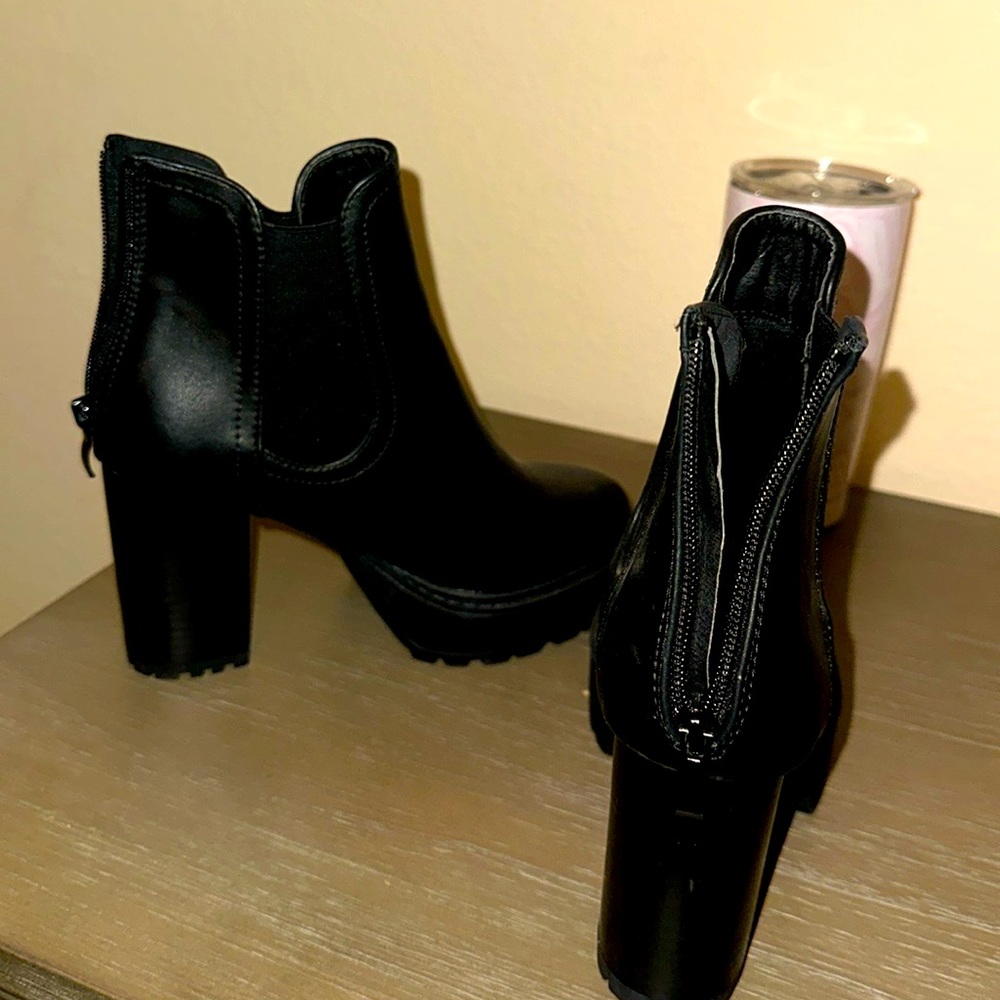 Leather boots